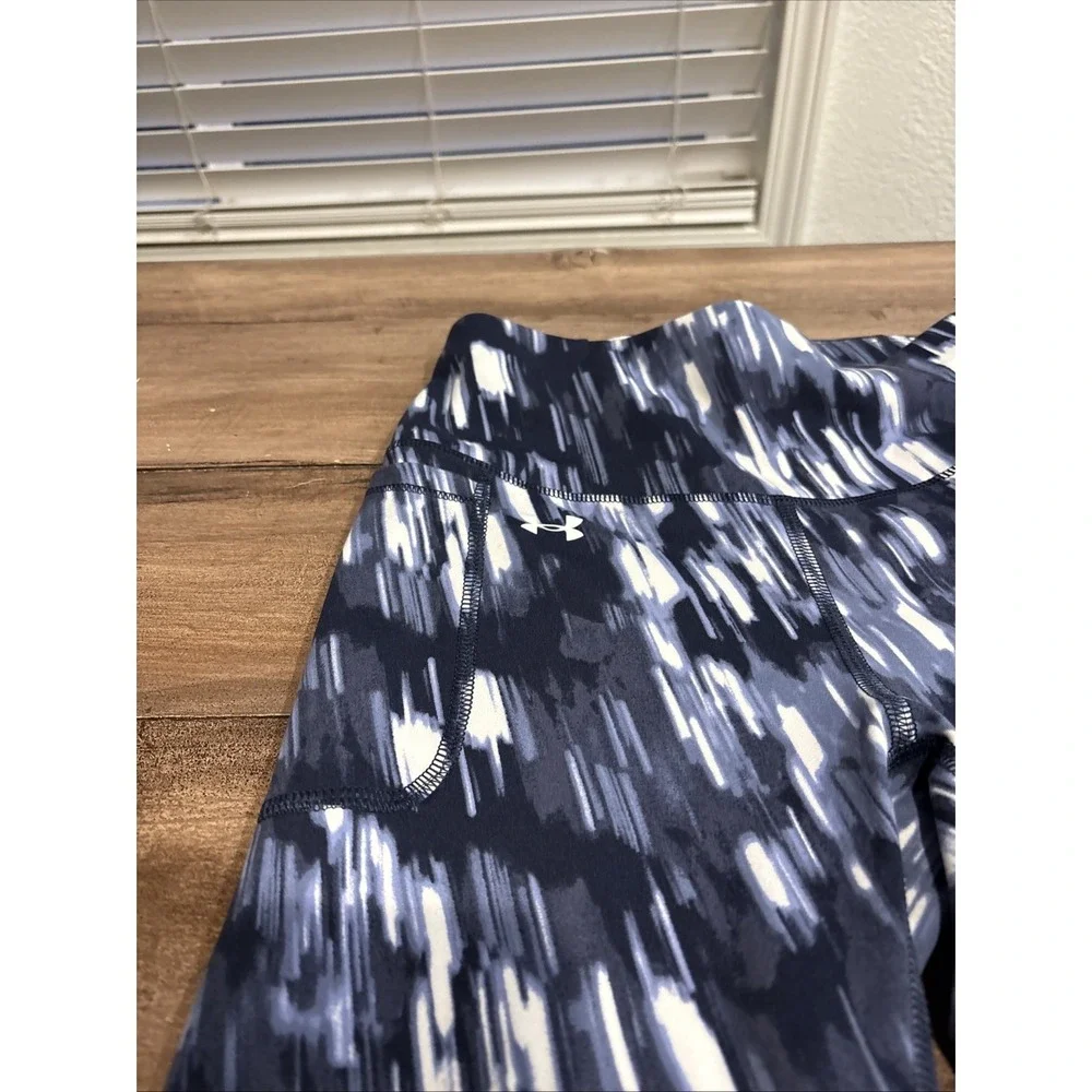 Under Armour‎ Womens Motion High Rise Ankle Leggings Blue Print Sz Small NWT